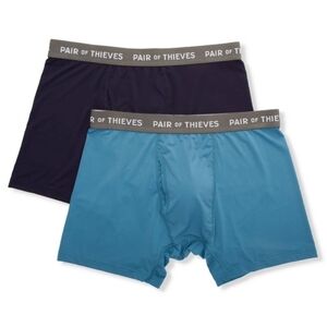 NIB Pair Of Thieves Men's SuperFit Boxer Briefs 2 Pack Size Small In The Blues